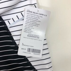 Athleta Pants - Athletes Striped Relay Capris Athleta Pants - Athletes Striped Relay Capris